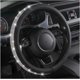 thumbnail image 1 of Funda para volante, microfibra de piel sintética elástica de fibra de carbono, protector de volante automático, 15 pulgadas, transpirable, antideslizante para mujeres y hombres, accesorios interiores, 1 of 4