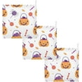 thumbnail image 6 of Coolnut 5 PCS Sweets Candies Pumpkin Baby Muslin Washcloths, Halloween Spider Face Towel Burp Cloths Ultrasoft Absorbent Cotton Bath Wipes Towels for Newborn Boys Girls, 6 of 6