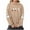 Khaki, variant on Maplenight Halloween Sweatshirt Hoodies for Women Funny Ghost Reading Books Graphic Long Sleeve Pullover Womens Tops with Pocket