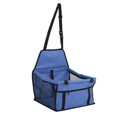 thumbnail image 1 of Pet Car Seat Waterproof Breathable Prevent Slip Adjustable Straps Dog Car Basket with Safety Leash for Puppy Cat Blue, 1 of 4
