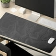 thumbnail image 6 of Large Mouse Pad Mat (35.4×15.7 Inch) Extended Gaming Mouse Pad with Non-Slip Rubber Base,Black Background Contour Map Lines for Gaming Office PC Laptop Computer, 6 of 6