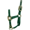 ADJUSTABLE HORSE HALTER WITH LEATHER HEADPOLE