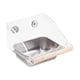 thumbnail image 2 of Comedero para loros, tazón de comida para pájaros, taza, juguete interactivo portátil para buscar comida, agua para loros L 1 taza, 2 of 9