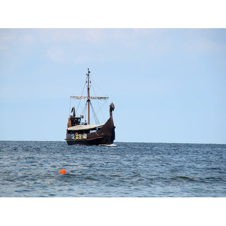 Canvas Print The Baltic Sea Sea Boat Ship The Vikings Cruises Stretched Canvas 10 x
