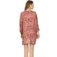 thumbnail image 2 of HAPPY BAY Women's Plus Size Open Front Kimono Duster Cardigan S Raspberry_AB910, 2 of 5