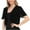 Black, variant on Cardigans for Women Short Lightweight Chiffon Shawl Tops New Front Short Sleeve Fashion Outwears