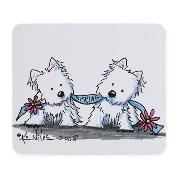 CafePress - Welcome Spring Duo Mousepad - Non-slip Rubber Mousepad, Gaming Mouse Pad