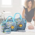 thumbnail image 4 of Ensemble de Sac à Couches Multifonction avec Poches Sac à Main pour Couche Extérieure Gris, 4 of 7