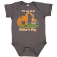 thumbnail image 3 of Inktastic It's Our 1st Father's Day Brontosaurus Family Boys or Girls Baby Bodysuit, 3 of 5