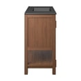 thumbnail image 4 of Modway Ashlyn 36" Wood Bathroom Vanity with Open Shelf in Walnut and Black, 4 of 11