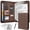 Brown, variant on NATISERAUM Portfolio Binder, Vegan Leather A4 Padfolio Organizer, 3 Ring Binder with Zipper,Includes 10 Clear Sheet Protectors,Pen & 20‑Page Notepad