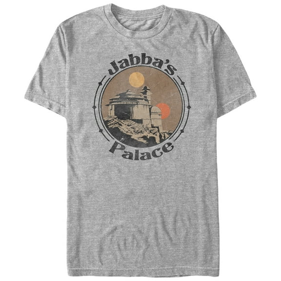 Men's Star Wars Jabba the Hutt's Palace Tatooine  Graphic Tee Athletic Heather Small