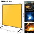 thumbnail image 3 of EastVita 6 X 6 FT Vinyl Welding Screen with Frame, Flame-Resistant PVC Welding Curtain with Lockable Swivel Wheels, 3 of 8