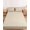 Cream, variant on King Size Fitted Sheet Set - Dark Brown 3 Piece Bedding Sets 16" Deep Pocket Fitted Sheet with 2 Pillowcases, Farmhouse Burlap Solid Brown Color Modern Linen Texture Brushed Microfiber Bed Sheets