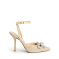 thumbnail image 4 of Zapatos de Tacón con Correa al Tobillo y Pedrería Dorada para Mujer DREAM PAIRS Destiny, 4 of 8