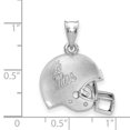 thumbnail image 2 of 925 Sterling Silver LogoArt U of Mississippi 3D Football helmet With Logo Pendant; for Adults and Teens; for Women and Men, 2 of 2