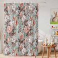 thumbnail image 6 of Shower Curtain Watercolor Camellia Shower Curtains for Bathroom Decor, Waterproof Polyester Shower Curtain Set with Hooks, Small Stall Size 36" x 72" Spring Vintage Floral, 6 of 9