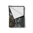 thumbnail image 2 of Turtle Soft Flannel Fleece Throw Blanket, Let the Sea Set You Free Words with Nautical Animal Silhouette on Dark Backdrop, Cozy Plush for Indoor and Outdoor Use, 50" x 60", Multicolor, by Ambesonne, 2 of 6