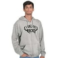 thumbnail image 4 of I Like Big Racks Funny Hunting Men Big & Tall Zip Hoodie Brisco Brands 2X, 4 of 6