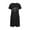 Black-1, variant on Womens Nightshirts & Gowns Short Sleeve Sleepshirt Scoopneck Cute Nightdress Comfy Nightgown Dress with Pockets