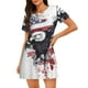 thumbnail image 1 of Fotbe American Flag Eagle Art Bata de Dormir para Mujer con Estampado, Camisón de Algodón de Manga Corta, Ropa de Dormir Casual, 1 of 6