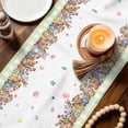 thumbnail image 4 of Table Runner - 90 Inch Long, Spring Easter Kitchen Dining Table Runner Dresser Scarves, Colorful Eggs Botanical Bunny Plaid Farmhouse Decor for Coffee Tables Wedding Party Banquet, 4 of 8