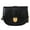 black, variant on Stone pattern women's bag saddle bag leisure artificial leather one-shoulder diagonal bag - brown