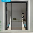 thumbnail image 7 of Magnetic Screen Mesh with Super Strong Magnets, Fiberglass Double Opening Net for Sliding Glass Doors, Large Patio and French Doors, Fit Size Up to 72 X 80 Inch, Black, 7 of 7