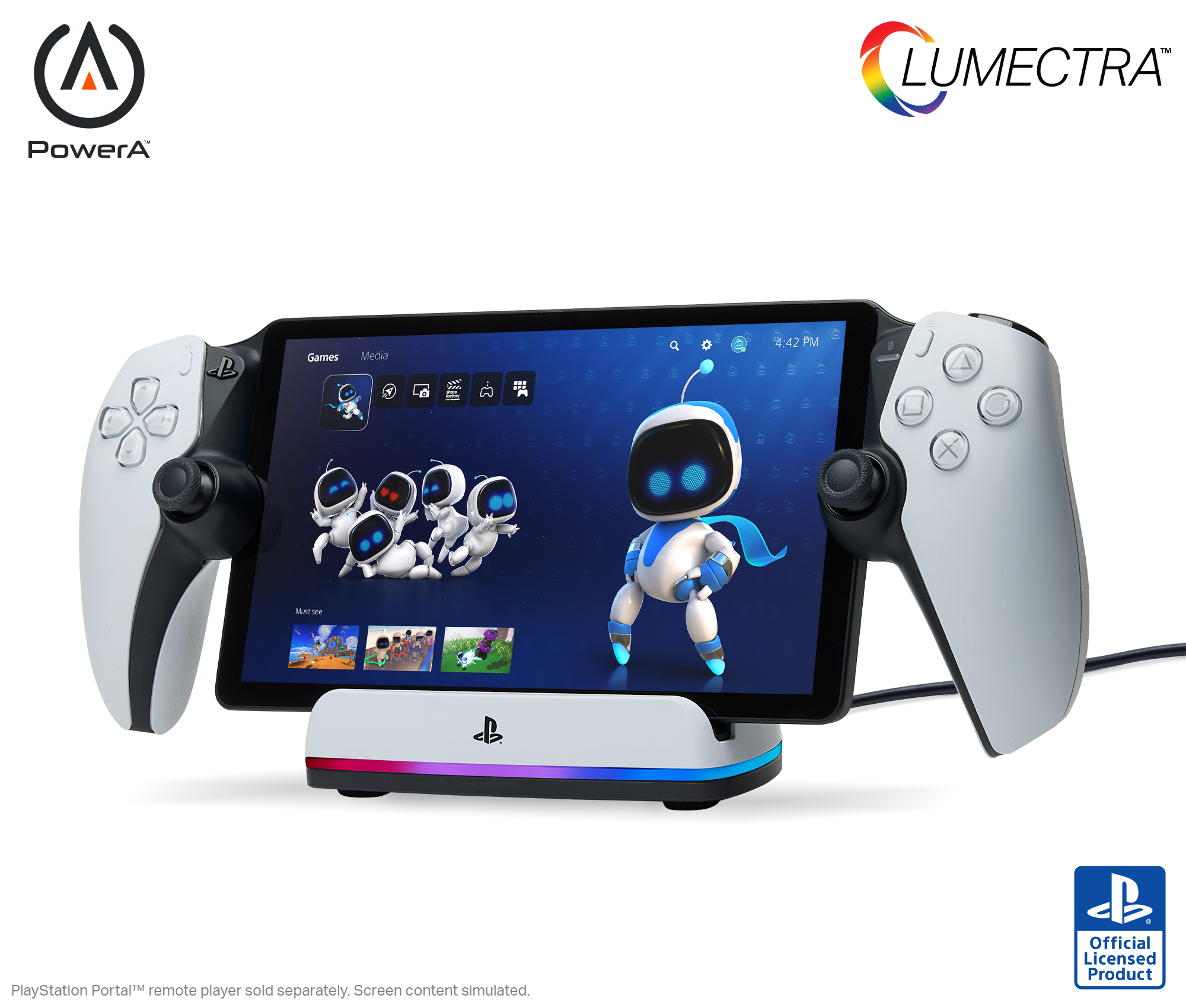 PowerA Charging Station for PlayStation Portal with Lumectra photo 1