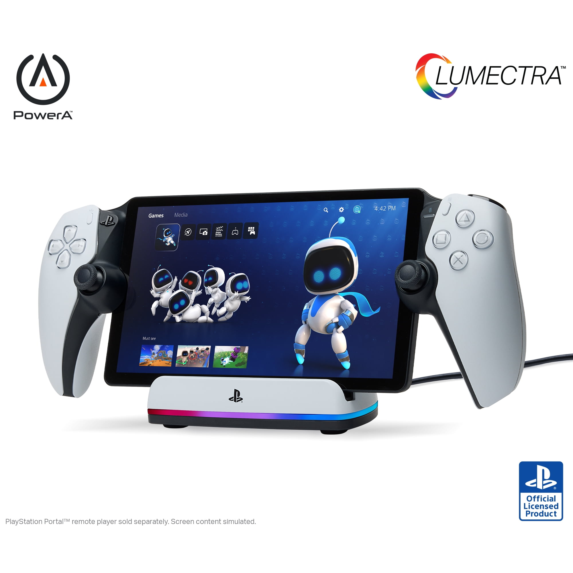 PowerA Charging Station for PlayStation Portal™ Remote Player with Lumectra™