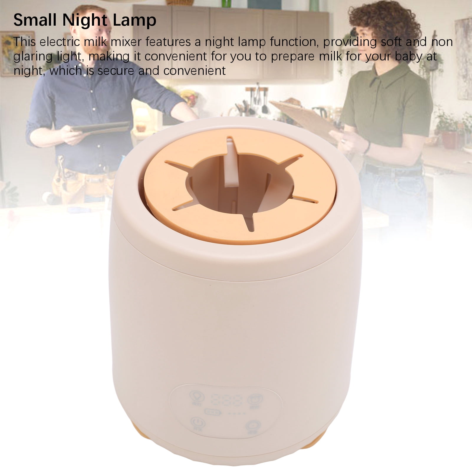 Nieyigj Electric Baby Formula Mixer, Automatic Infant Bottle Shaker with 4 Intelligent Mixing Modes, Low Noise Milk Shaker for 50-75mm Bottles (7.08 inches / 18 cm)