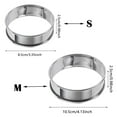 thumbnail image 3 of 6 PCS 3 Inch Stainless Steel English Muffin Rings - Double Rolled Crumpet & Tart Rings for Baking, Nonstick Pastry Mold for Perfect Muffins, Pancakes, Desserts, 3 of 6