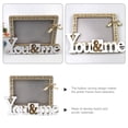 thumbnail image 2 of Wedding Picture Frame Wooden Photo Frame Wedding Engagement Gift Desktop Standing Picture Frame, 2 of 8