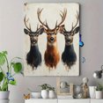 thumbnail image 4 of Qisvanset Framed Canvas Wall Art 12x16 Inch Neutral Tone Deer Wildlife Country Home Wall Art, 4 of 5