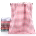thumbnail image 3 of 1 Pcs Drying Plaid Lint Terry Cotton Tea Towels Dish Towels Dish Cloths Kitchen Cleaning RED, 3 of 8