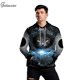thumbnail image 3 of Sudadera con capucha para hombre, jersey de manga larga con estampado de gato, ropa de calle con bolsillos, Otoño e Invierno, 3 of 4