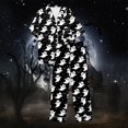 thumbnail image 7 of GZWYHT 2 Piece Pajama Set for Women Halloween Pajamas Pumpkin Print Short Sleeve Button Top and Capri Pants Womens Sleep Set Women's Pajama Sets Button Down Pajamas Pj Sets for Woman Black L, 7 of 7