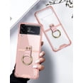 thumbnail image 4 of case for Samsung Z Flip 3 Case, Galaxy Z Flip 3 Case with Ring Protective Cover for Samsung Galaxy Z Flip 3, Pink, 4 of 14
