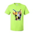 thumbnail image 2 of Wild Bobby Dean Russo Colorful Chihuahua Dog Lover Men Graphic Tee, Safety Green, X-Large, 2 of 5