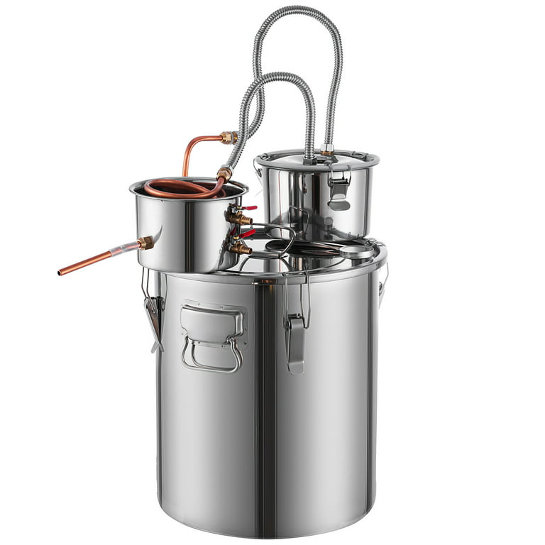 ROVSUN 1.1Gallon/4L Countertop Water Distiller w/Water Container, Home Distilled  Water Machine, All Stainless Steel Interior 