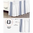 thumbnail image 3 of Abstract Geometric Blue Stripe,Wrap Around Bed Skirts for California King Bed 16" Drop,Bed Skirt with Adjustable Elastic Belt Dust Ruffle Bed Valance for Bedroom Hotel White Backdrop Bed Frame Cover, 3 of 7
