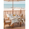 thumbnail image 2 of Outdoor Tablecloth with Umbrella Hole for Patio/Picnic/Party/Camping, Brown Orange Eucalyptus Waterproof Table Cloth Rectangle Table Cover Washable, Farmhouse Weeping Leaves Linen (54"x 80"), 2 of 8