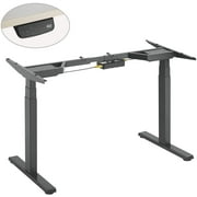 DURAMEX (TM) Compact Dual Motor Electric SIT-Stand Desk with Touch Memory Controller (Surface is not Included)