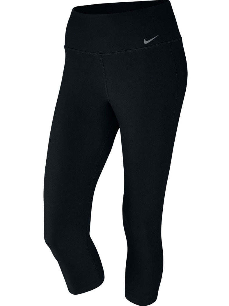 Nike - Nike Womens Dri-Fit Power Tight Fit Capri Pants Black Swoosh New ...