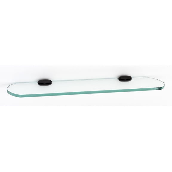 Alno A6650-18-BRZ Royale 18" Wide Glass Bathroom Shelf - Bronze