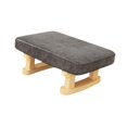 thumbnail image 4 of Siruishop Modern Rectangle Chair Step Stool Padded Foot Stool for Couch Bedroom Office Grey, 4 of 8