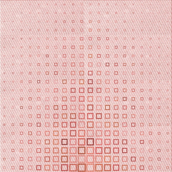 Ahgly Company Indoor Square Patterned Pink Bubble Gum Pink Area Rugs, 8' Square