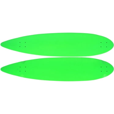 Drop Down Longboard Deck - 39.75" Zebra Bamboo Inlay Freeride Board For Downhill & Sliding