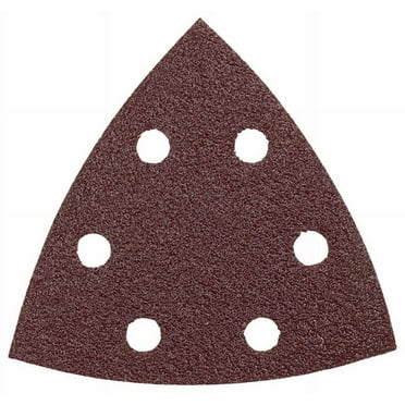 Bosch Detail Sander Abrasive Triangles For Wood, 120 Grit, 3-3/4 In., 5 Pack