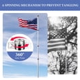 thumbnail image 4 of Yescom EZ GO 20Ft Commercial Telescoping Flag Pole Kit Portable Display Sign Banner Pole for Outside Hotel Business Events Advertising Flag Silver, 4 of 9